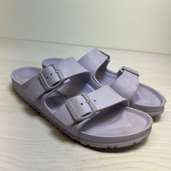 Birkenstock Arizona EVA Purple Fog Narrow EU 41 US 10 Slide Sandals - Picture 1 of 11